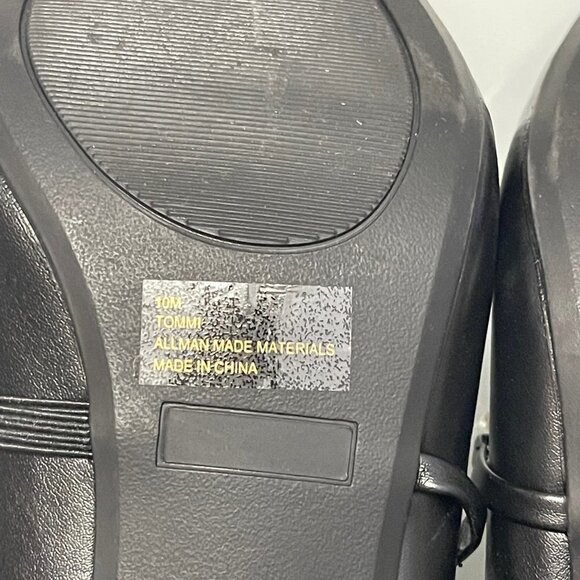 Juicy Couture Women's Black Vegan Leather Tommi High Heel Chain Ankle Boots 8.5 - Picture 6 of 10